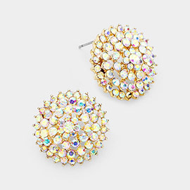 Bloom Crystal Rhinestone Stud Earrings