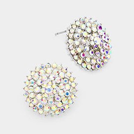 Bloom Crystal Rhinestone Stud Earrings