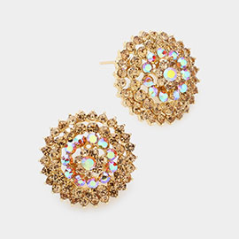 Bloom Crystal Rhinestone Stud Earrings