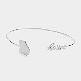 Home Message Georgia State Map Tip Cuff Bracelet