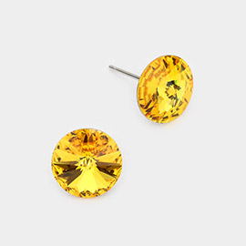 10mm Round Crystal Stud Earrings