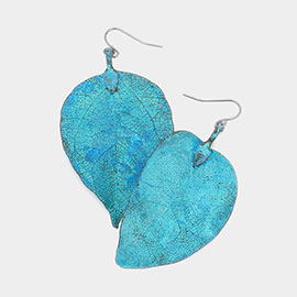 NATURE INSPIRE DIPPED LEAF EARRINGS