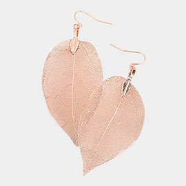 NATURE INSPIRE DIPPED LEAF EARRINGS