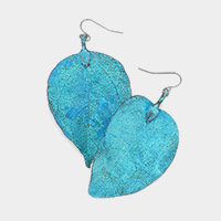 NATURE INSPIRE DIPPED LEAF EARRINGS