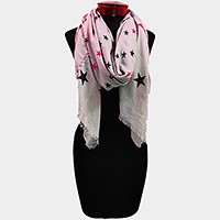 Star print scarf