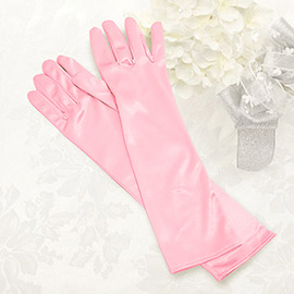 Dressy satin gloves