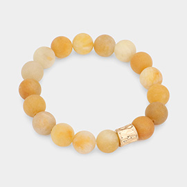 Semi Precious Stone Beaded Stretch Bracelet