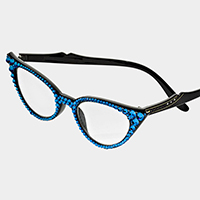 Crystal Cat Eyes Reading Glasses