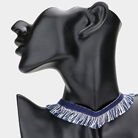 Frayed Choker Necklace