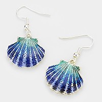 Lacquered shell earrings