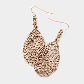 Abstract Teardrop Dangle Earrings