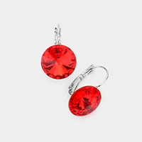 Genuine Crystal Lever Back Earrings