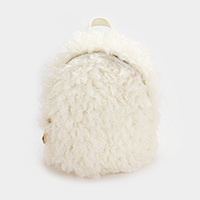 Faux Fur Backpack Bag