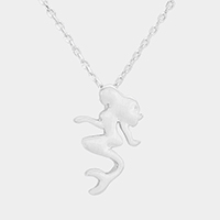 Metal Mermaid Pendant Necklace