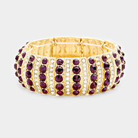 Marquise Crystal Mesh Evening Bracelet