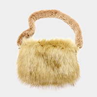 Furry Faux Fur Clutch Bag