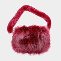 Furry Faux Fur Clutch Bag