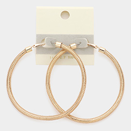 14K Gold Filled Metal Hoop Earrings