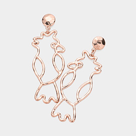 Parrot Metal Earrings