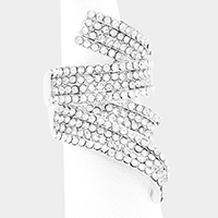 Crystal Pave Stretch Ring