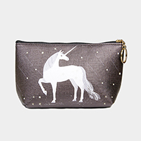Unicorn Print Pouch Bag