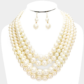 5-Row Strand Pearl Necklace