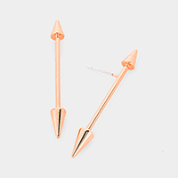 Gold Dipped Metal Arrow Earrings