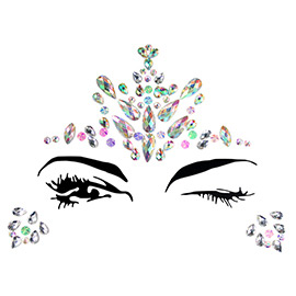 Adhesive Crystal Face Body Jewel Stickers
