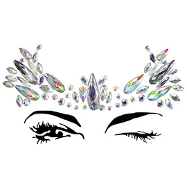 Adhesive Crystal Face Body Jewel Stickers