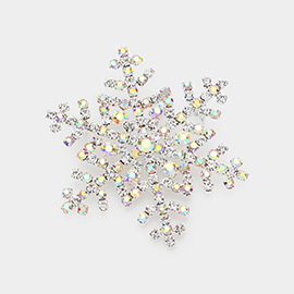 Crystal Snowflake Pin Brooch