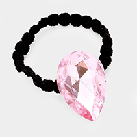 Crystal Teardrop Accented Stretch  Hair Band