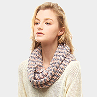 Striped Chenille Infinity Scarf