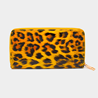 Leopard Envelope Clutch Bag With Detachable Strap