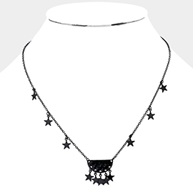Multi Metal Star Pendant Necklace