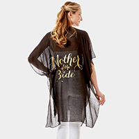 'Mother of Bride' Cover Up Kimono Poncho