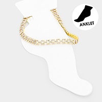 Crystal Pave Evening Anklet