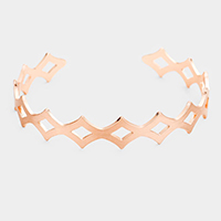 Geometric Metal Cuff Bracelet