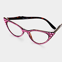 Crystal Cat Eyes Reading Glasses