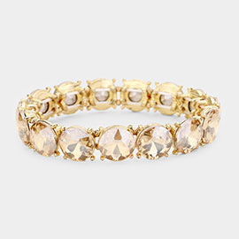 Crystal Round Stretch Evening Bracelet