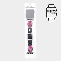 Embossed Teardrop Pink Coral Apple Watch Band