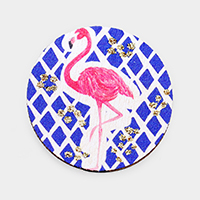 Watercolor Flamingo Self Adhesive Charm for Phone Holder