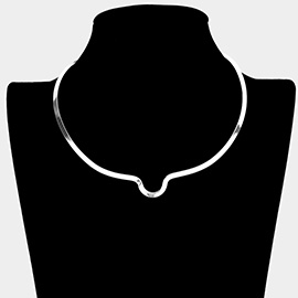 Plain Metal Open Choker Necklace