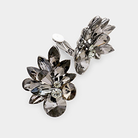 Spike Leaf Clip-On Earrings