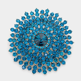 Glass Crystal Bubble Pin Brooch
