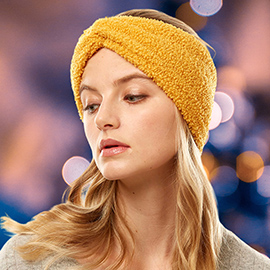 Solid Sherpa Fleece Earmuff Headband