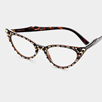 Crystal Cat Eyes Reading Glasses