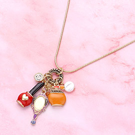 Beauty Cosmetic Pendant Necklace
