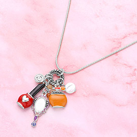 Beauty Cosmetic Pendant Necklace