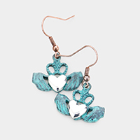 Metal Claddagh Earrings