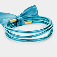 3PCS - Glitter Jelly Tube Bangle Bracelets